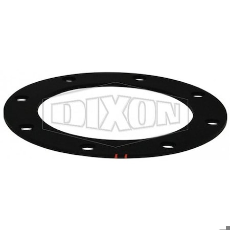 Dixon Gasket with 2 Orange Stripe, Baylast, 4 in Nominal, 6-5/8 in OD x 1/8 in Thick 400GTTFBL
